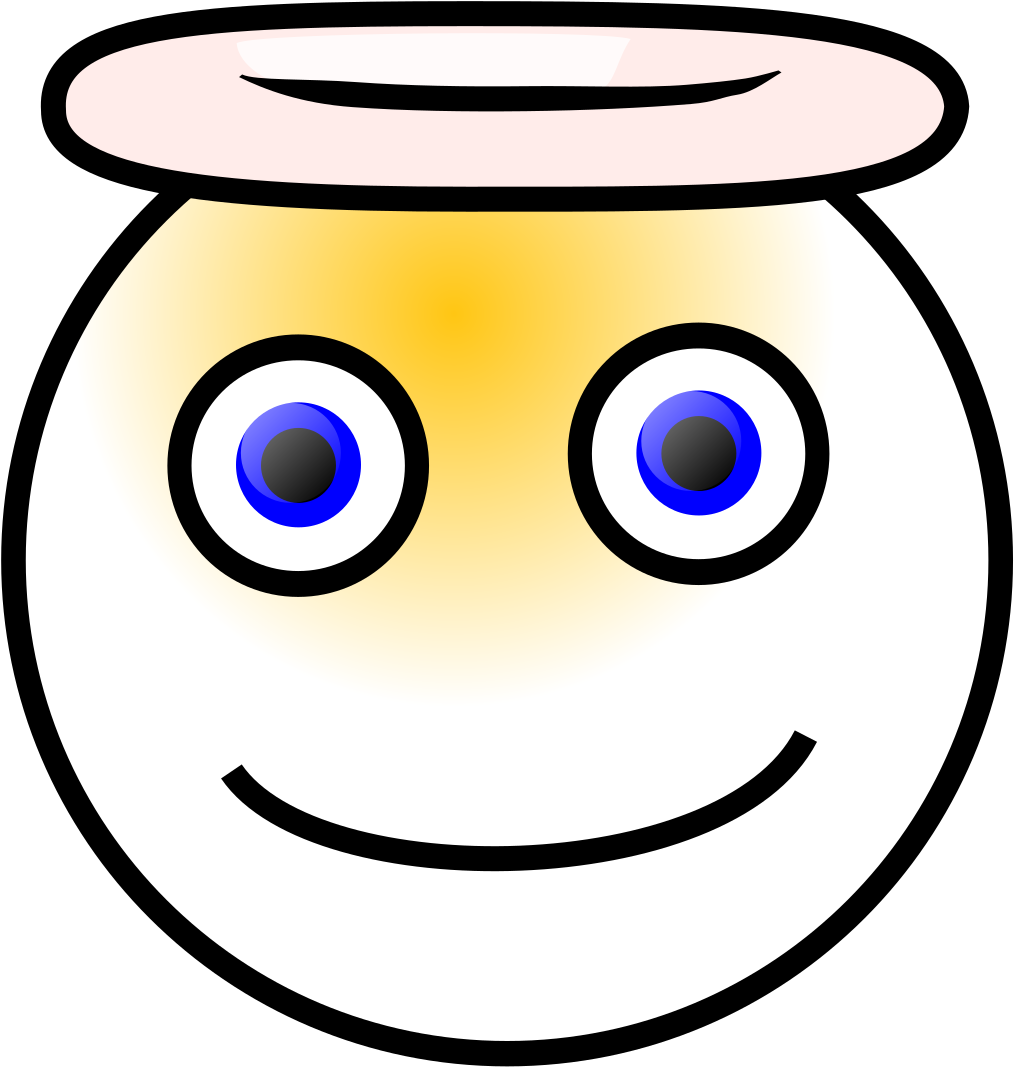 Smiley Angel Png Icons - Clip Art Transparent Png (600x600), Png Download