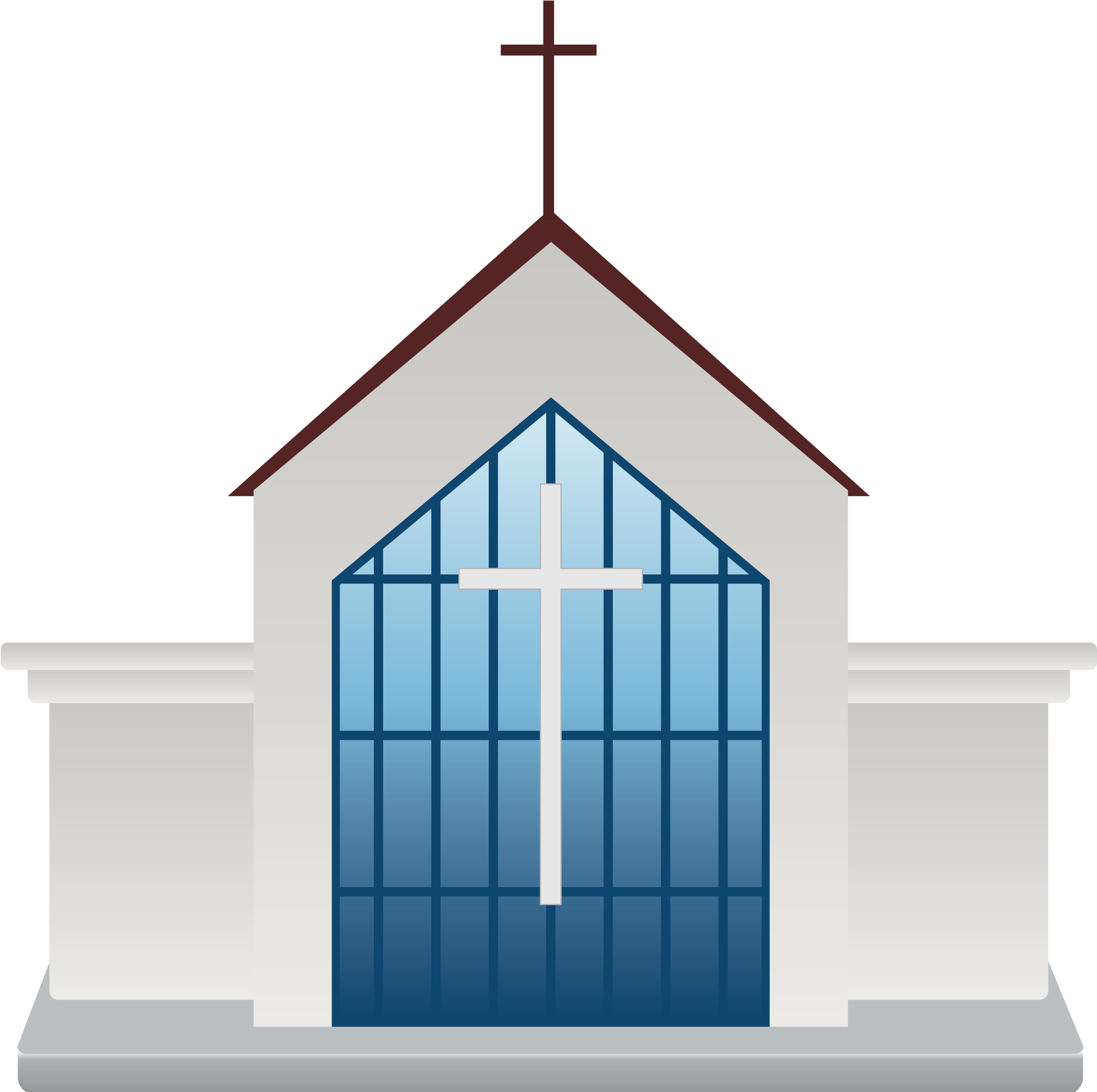 Chapel Church Cartoon Drawing - Church Building Cartoon Png Clipart (2500x2474), Png Download