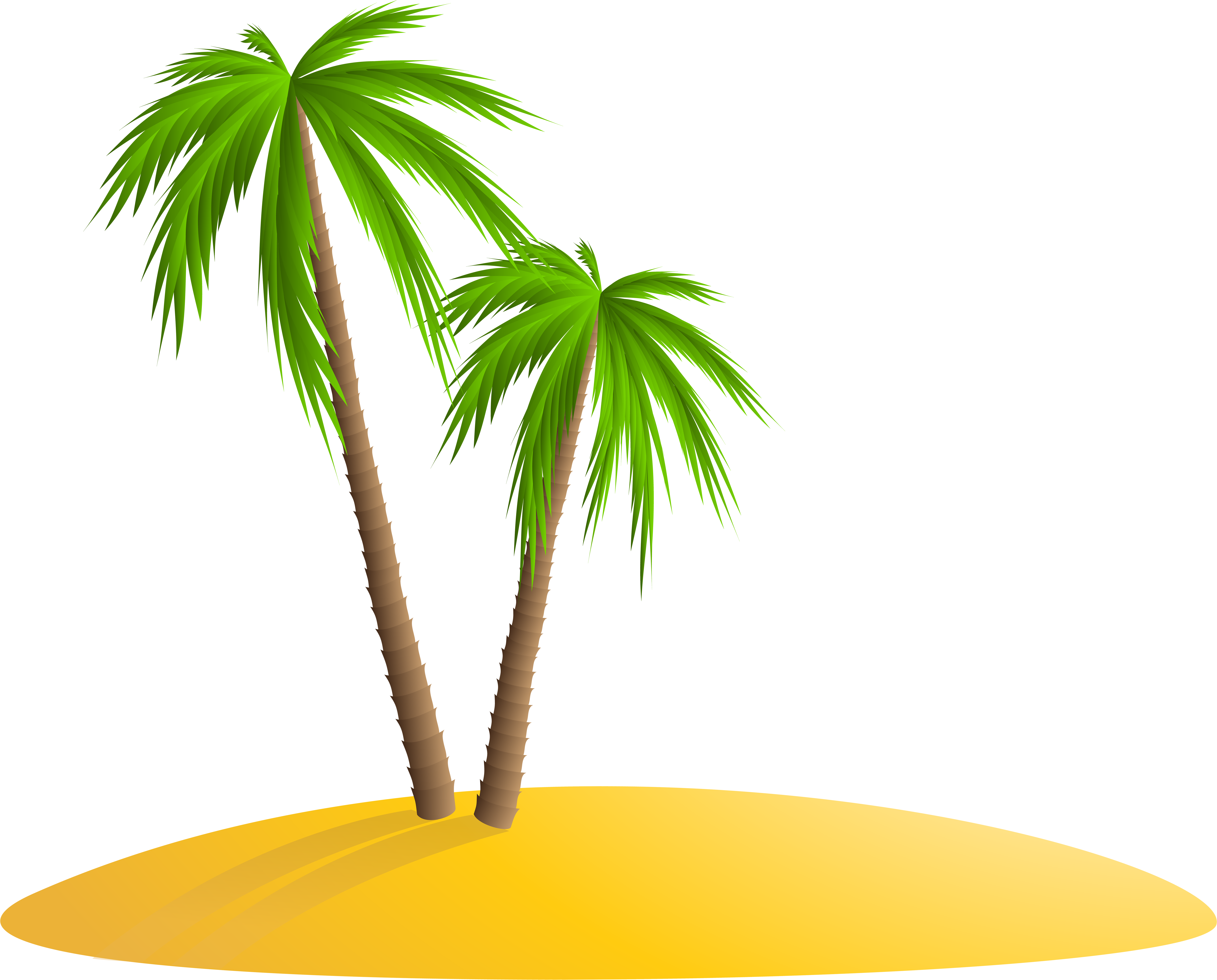 Arecaceae Island Clip Art - Png Download (8000x6446), Png Download