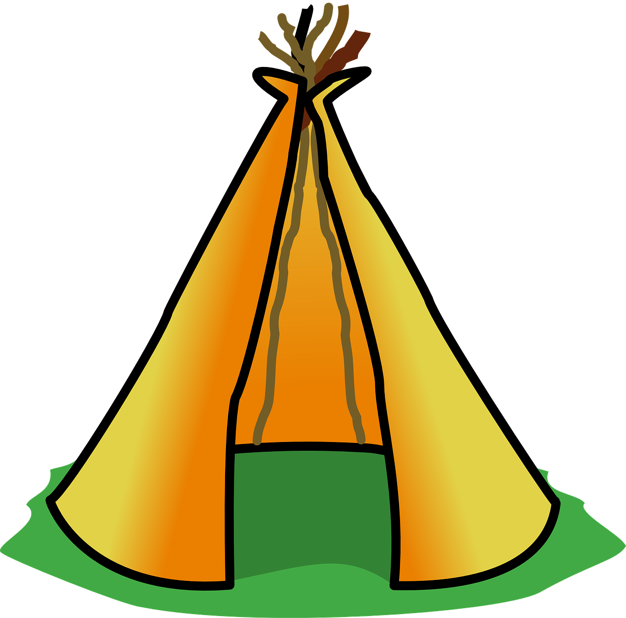 Tent Clipart Gallery - Teepee Clipart - Png Download (600x592), Png Download
