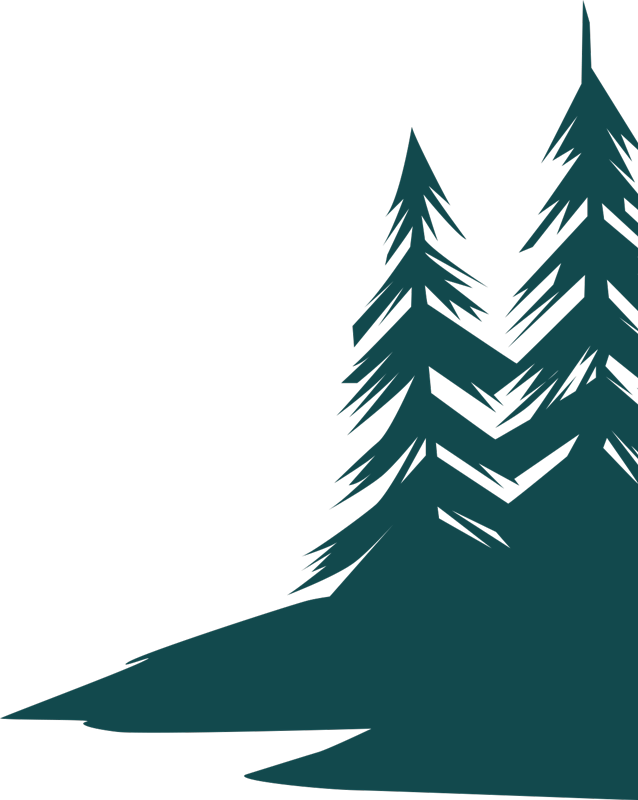Pine Tree Clipart Northwoods - Png Camp Transparent Png (638x800), Png Download