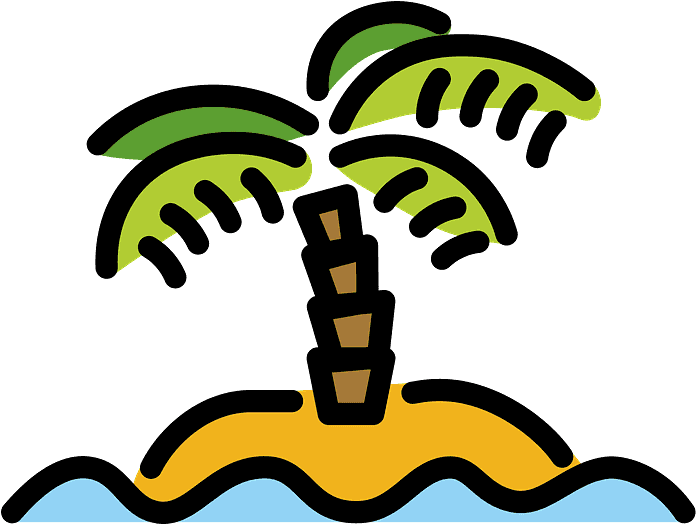 Desert Island Emoji Clipart Png Download Full Size Clipart