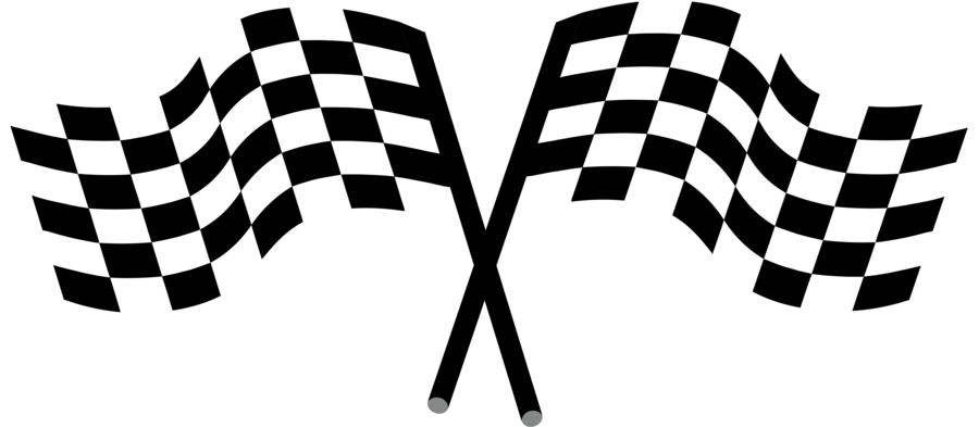 Racing Flag Clipart (900x393), Png Download