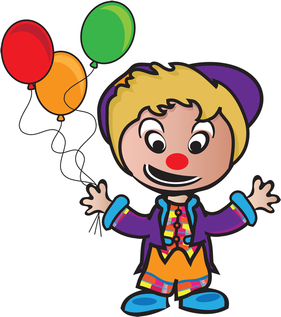 Clown - Cartoon Clipart (945x1066), Png Download