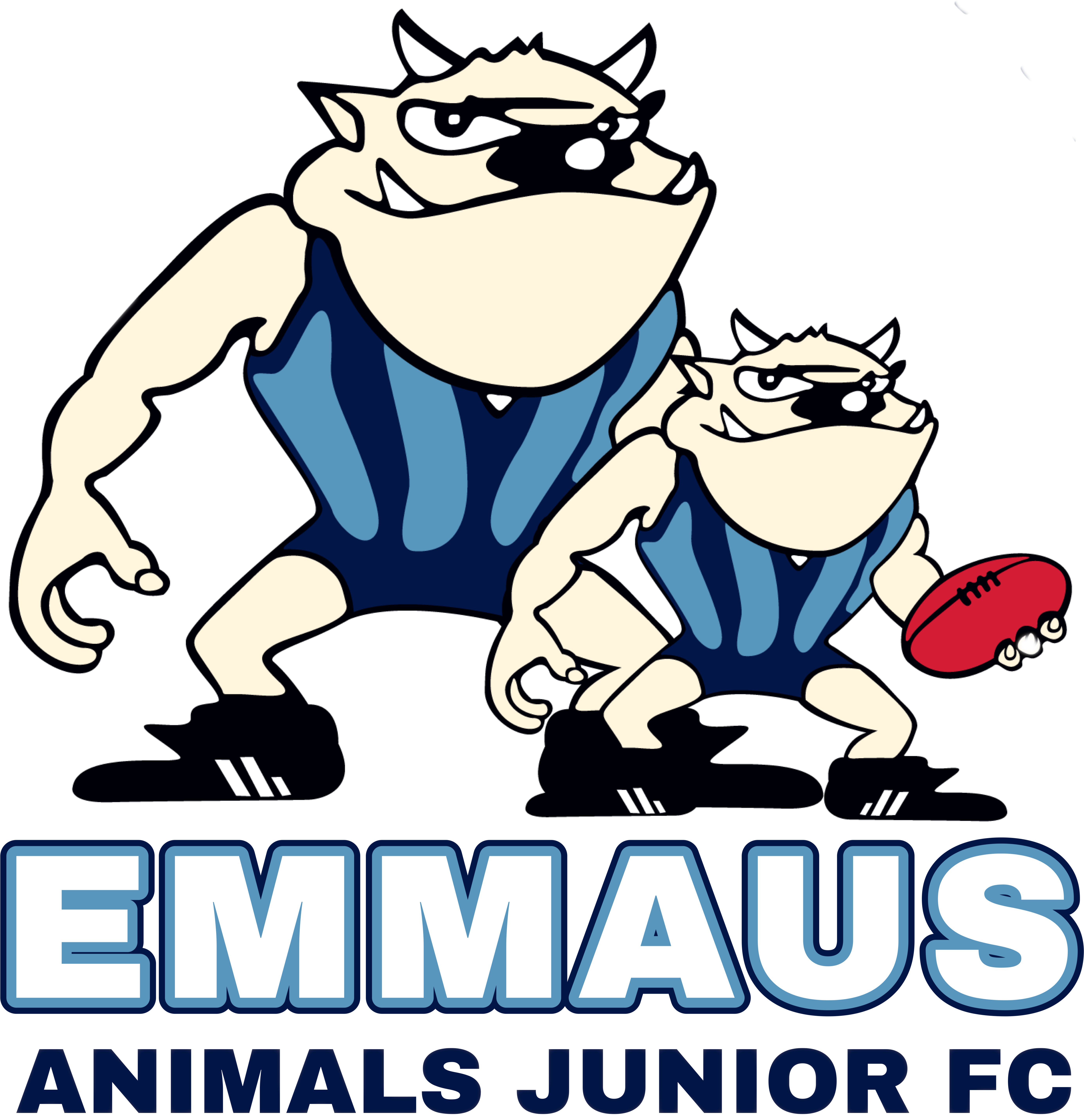 Animals Playing Football Clipart Clipart Free Stock - Emmaus Animals - Png Download (5592x5725), Png Download