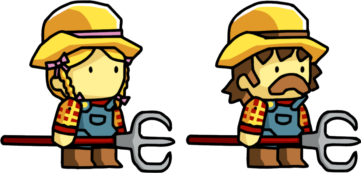 Cartoon Farmers Transparent Clipart (1218x613), Png Download