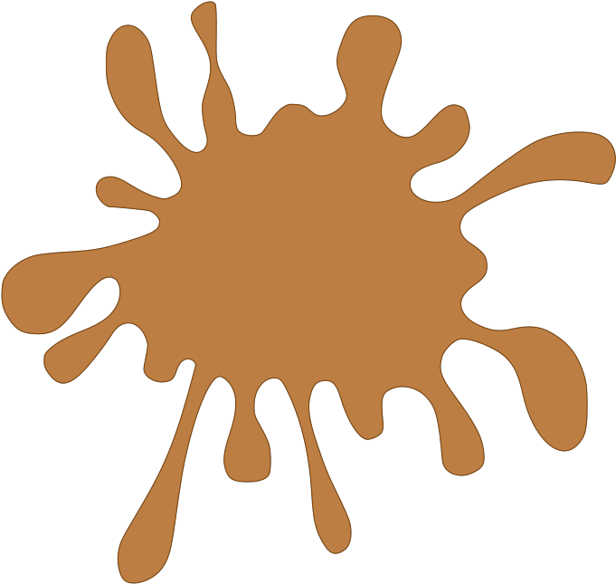 Brown Splat Clip Art - Pink Clipart - Png Download (600x568), Png Download