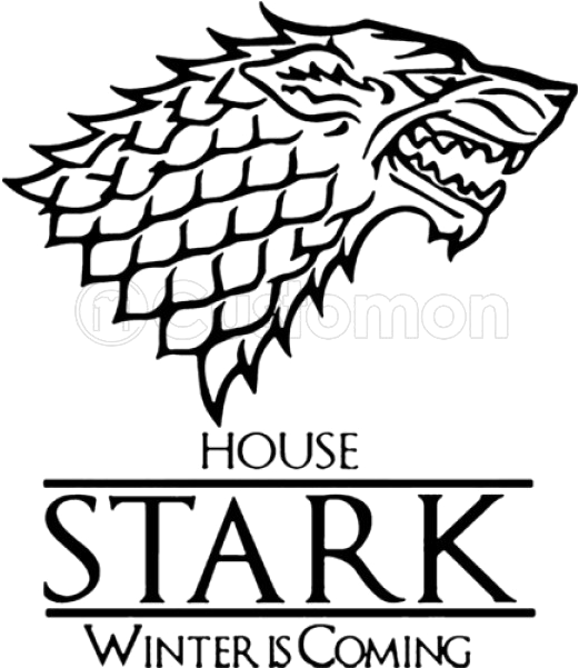 A Game Of Thrones Daenerys Targaryen House Stark Winter - Game Of Thrones Stark Logo Clipart (600x600), Png Download