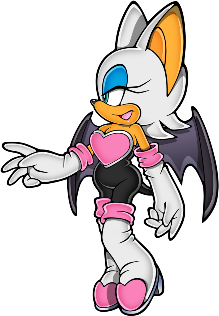 Rouge The Bat Sega Wiki - Rouge The Bat Clipart (704x1024), Png Download
