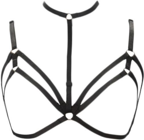 14% Off] 2019 Bra Bondage Harness Layered Body Jewelry - Bondage Png Clipart (558x744), Png Download