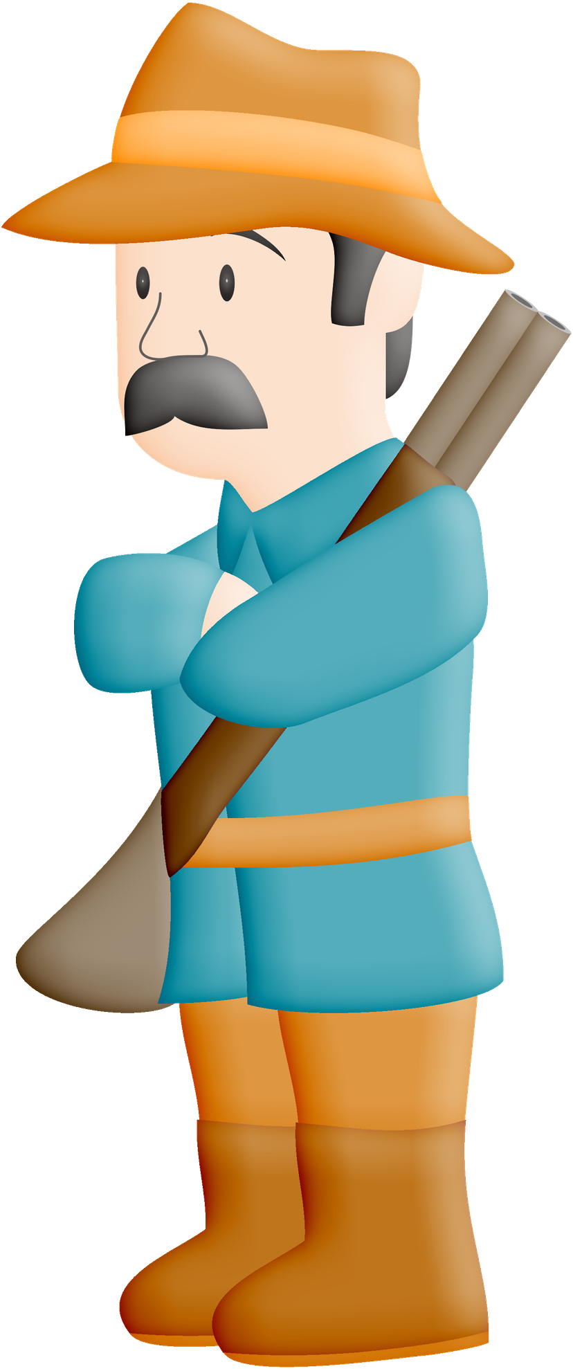 Le Chasseur Du Petit Chaperon Rouge Clipart (836x2000), Png Download