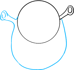 How To Draw Shrek - Circle Clipart (680x678), Png Download