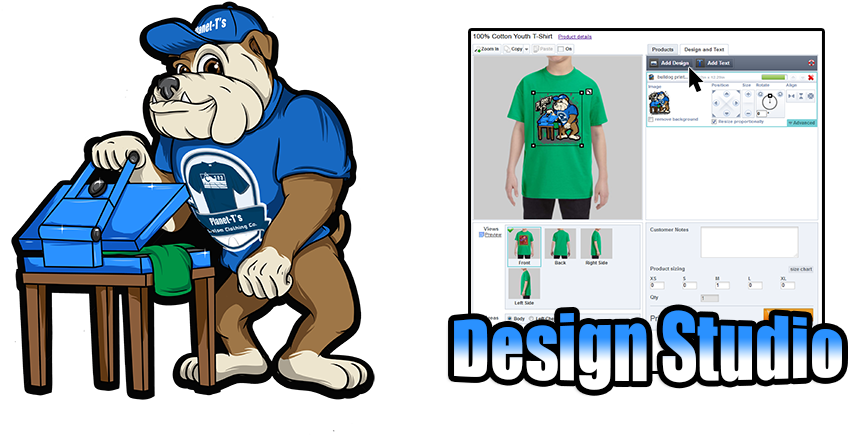 T-shirt Design Studio - Cartoon Clipart (945x451), Png Download