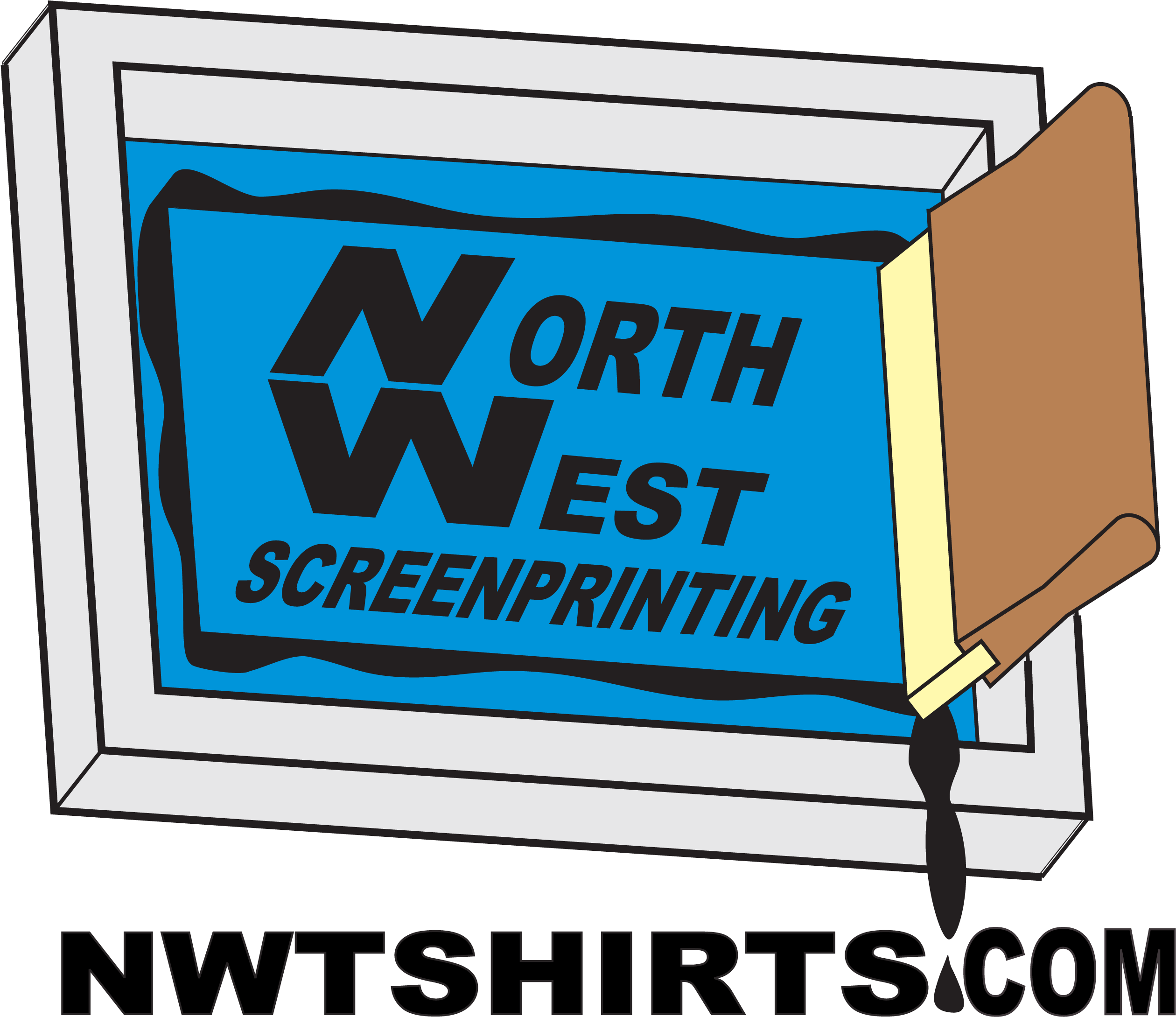 Nw Screen Printing Clipart (2545x2202), Png Download