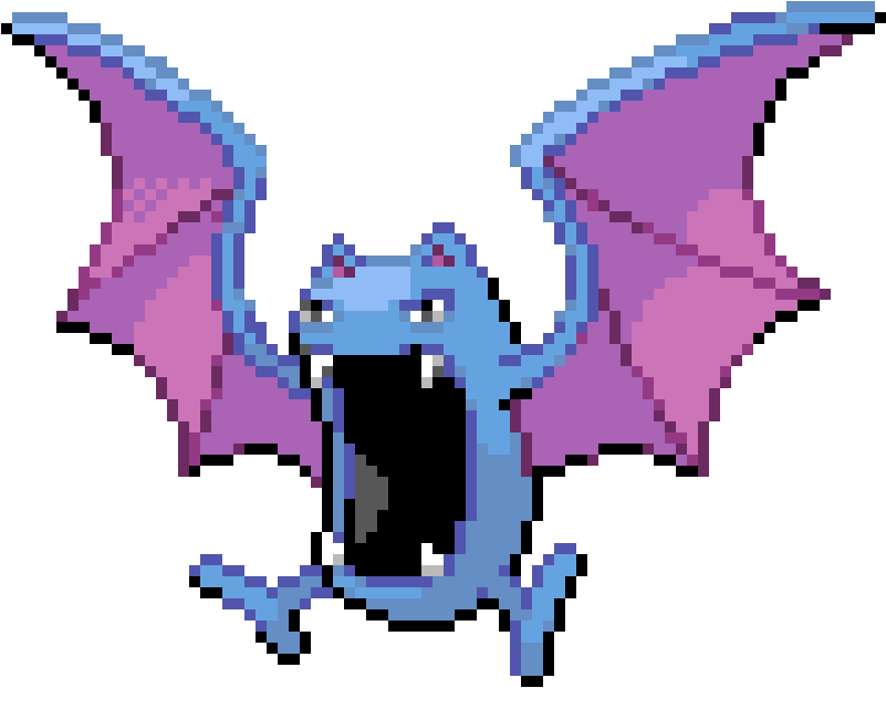 Pixel Art Maker Golbat Clipart , Png Download - Golbat Pixel Art Transparent Png (801x641), Png Download