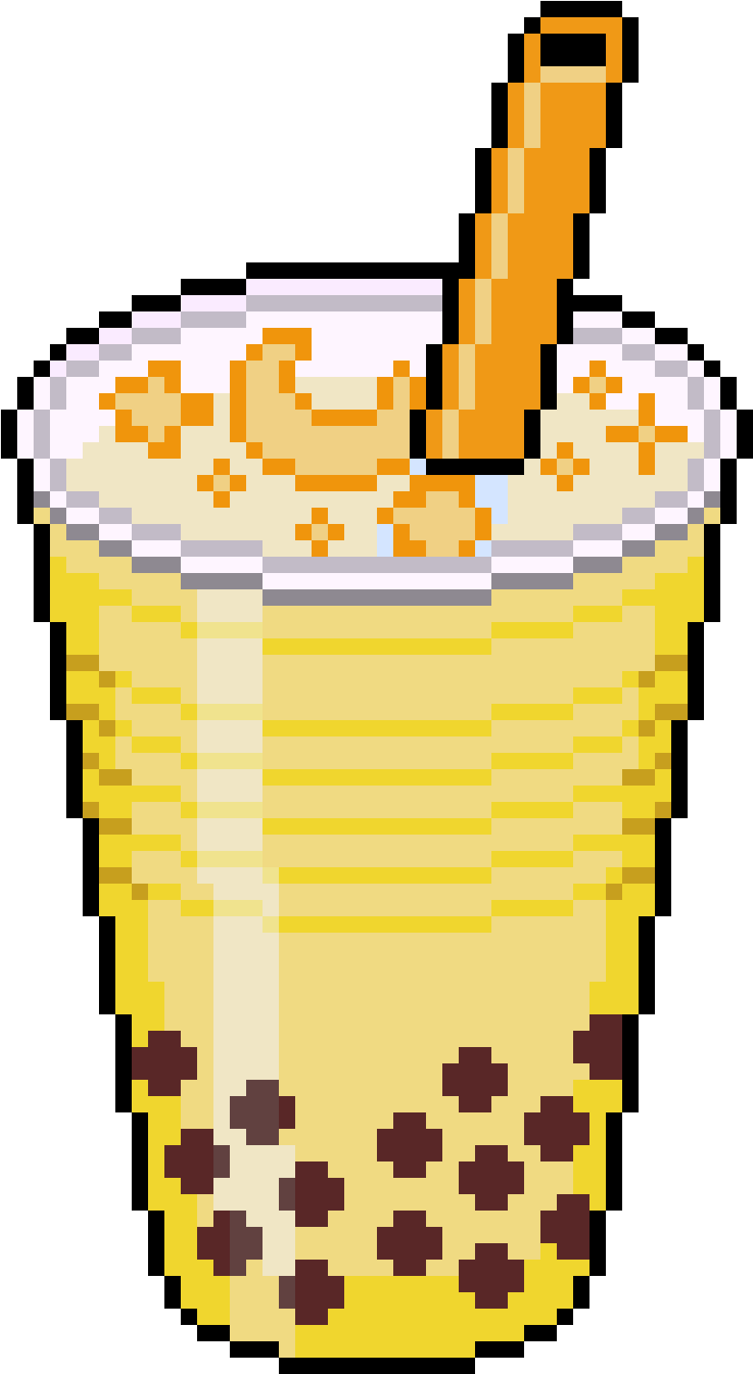 Transparent Pixel Art Border - Janainataba