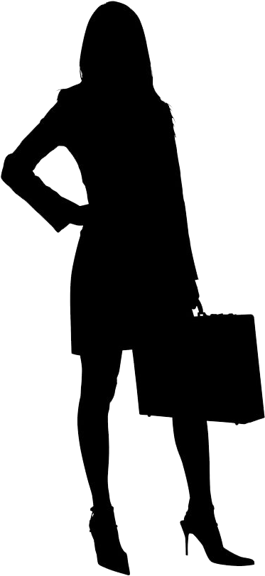 Businessperson Clip Art Woman Vector Graphics Silhouette - Silhouette Business Woman Png Transparent Png (564x846), Png Download