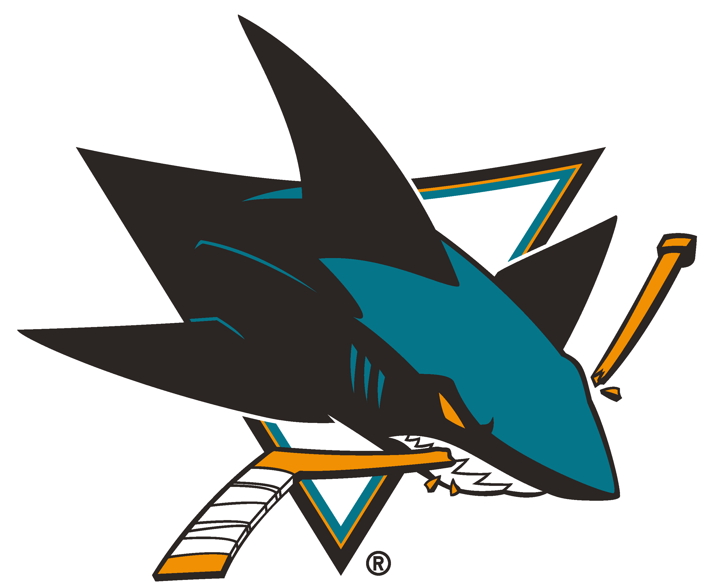 Prairie Falcon Clipart Summer - San Jose Sharks Logo - Png Download (620x620), Png Download