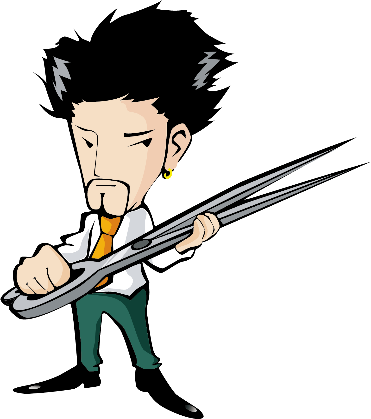 Comb Hair Iron Hairdresser Beauty Parlour - Hairdresser Clipart - Png Download (1543x1738), Png Download