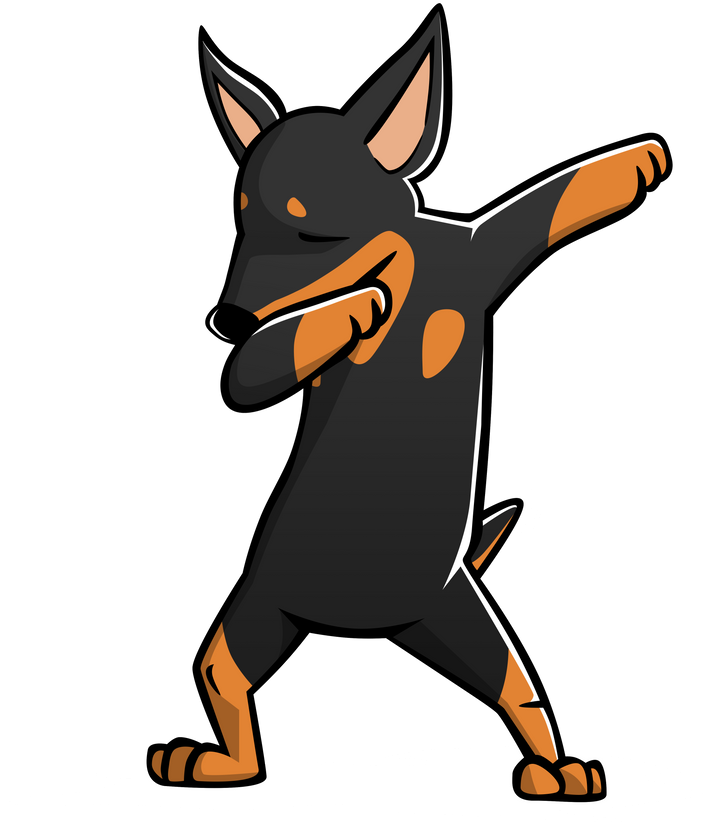 Miniature Pinscher Log Clipart (833x1000), Png Download