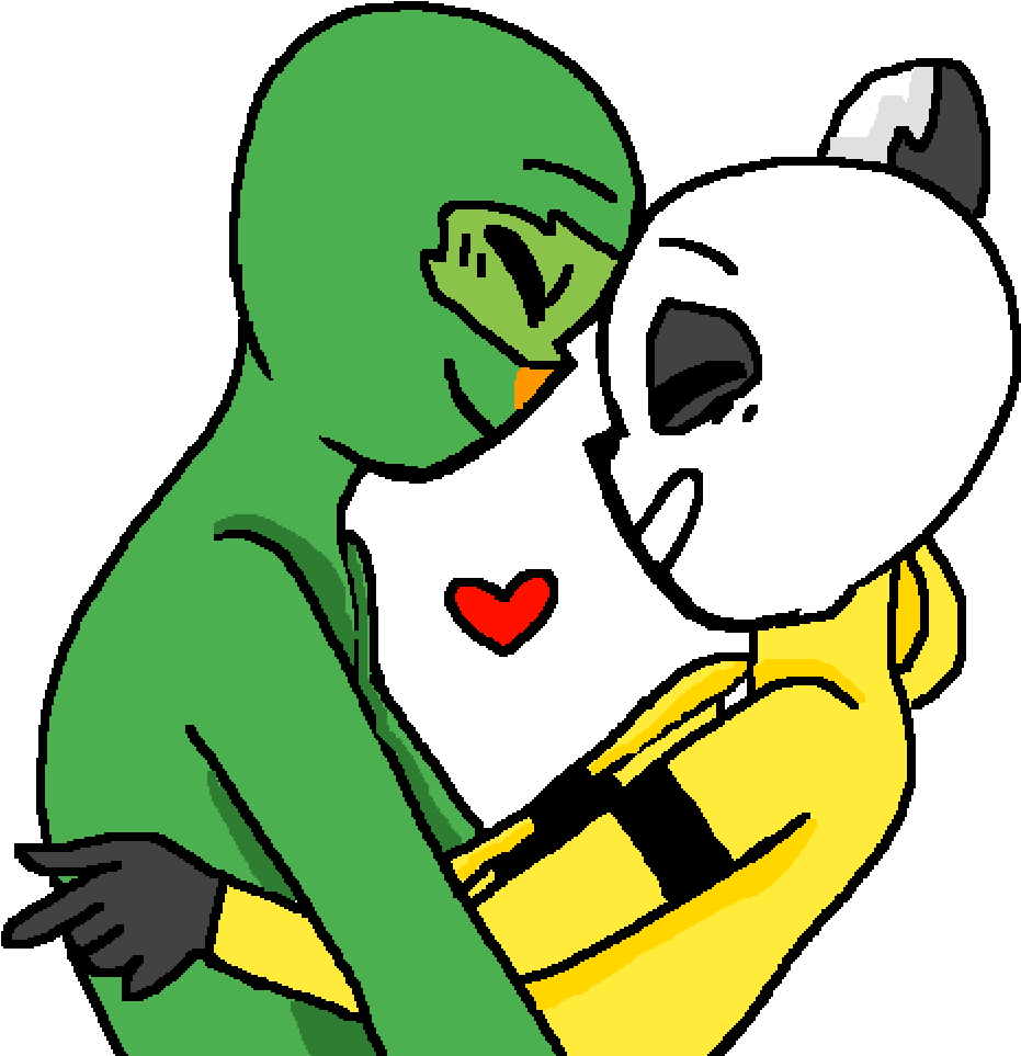 Transparent Harambe Png - Anime Base Duo Loves Clipart (931x963), Png Download