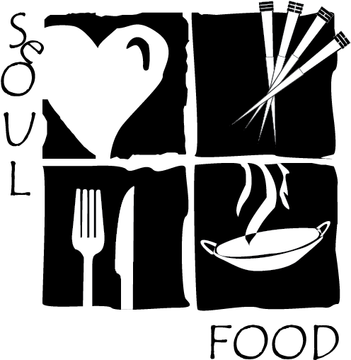 Top Images In High - Soul Food Clipart Black And White - Png Download (577x576), Png Download