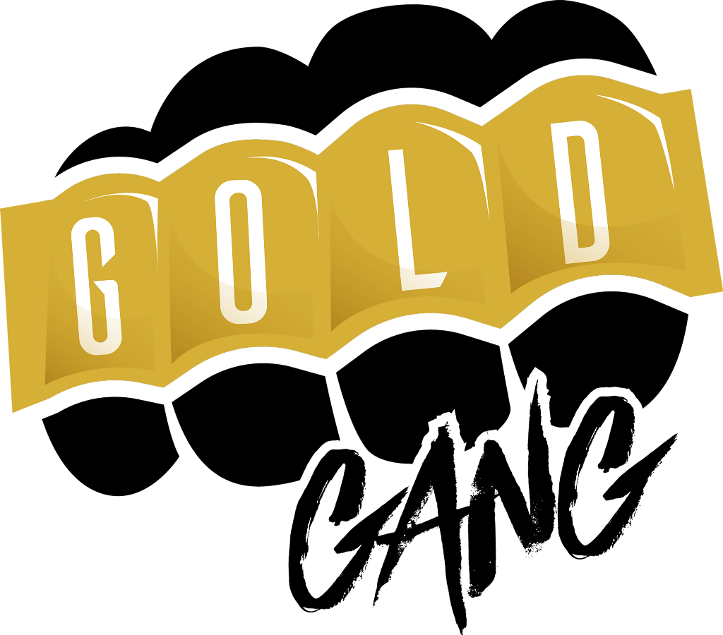 #gold #gang #brass #knuckles - Gold Gang Clipart (1024x900), Png Download