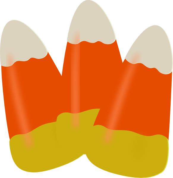 Candy Corn Caramel Corn Candy Pumpkin Caramel Apple - Candy Corn Vector Png Clipart (582x598), Png Download