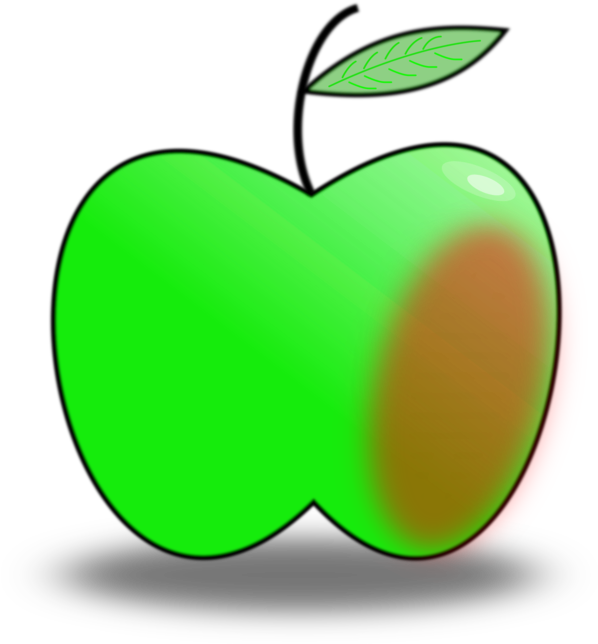 Seedless Fruit,plant,malus - صور تفاح اخضر كرتون Clipart (750x750), Png Download