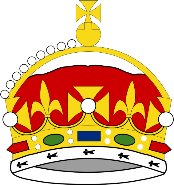 Crown Of George Prince Of Wales Png Images - King George Iii Crown Drawing Clipart (600x600), Png Download