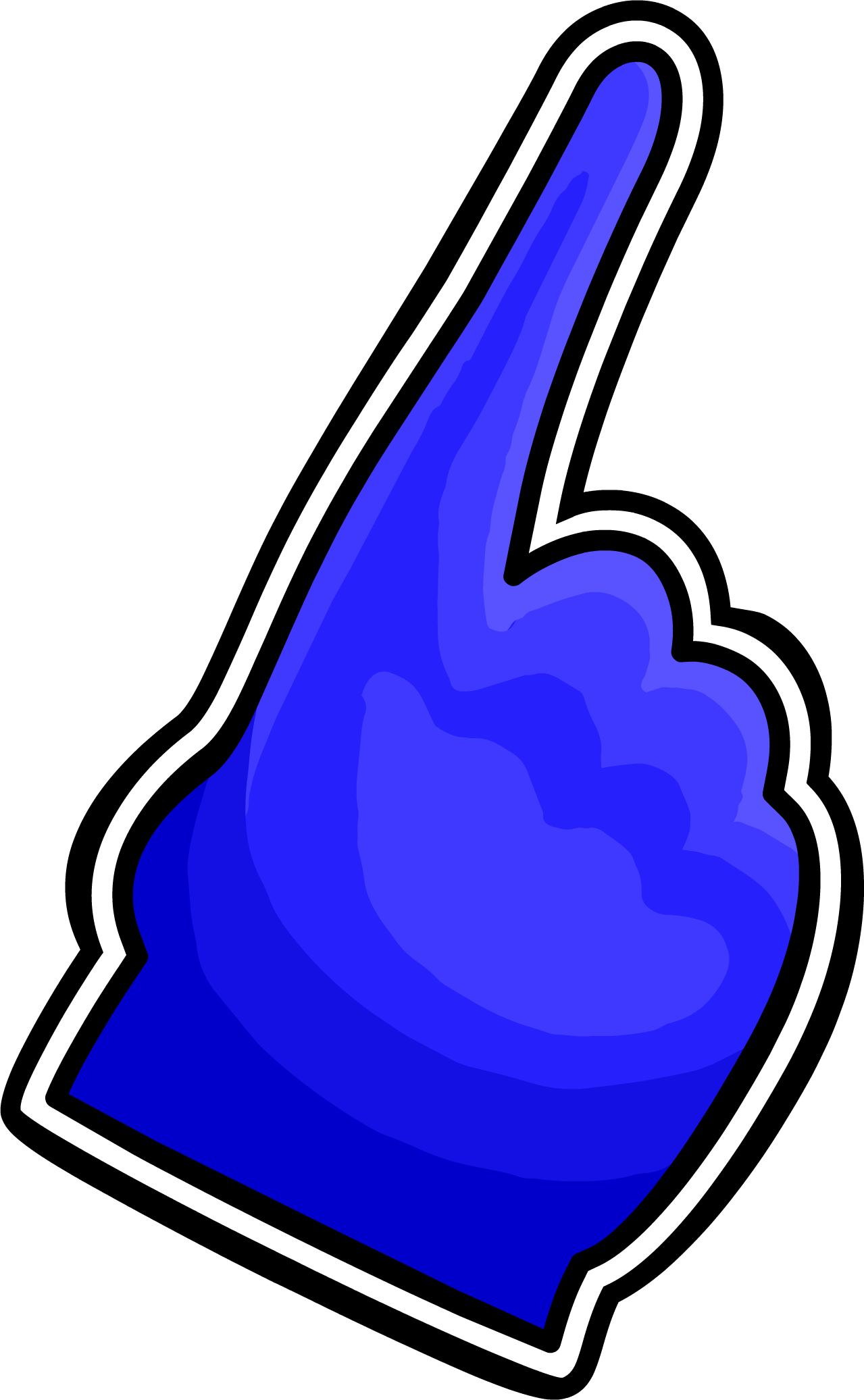 Image Bluefoamfinger Png Club - Red Finger Pointing Png Clipart (1279x2073), Png Download