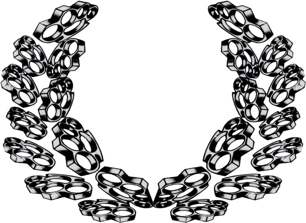 #brassknuckles #wreath #heraldic #roman #julius #ceasar - Necklace Clipart (1019x763), Png Download