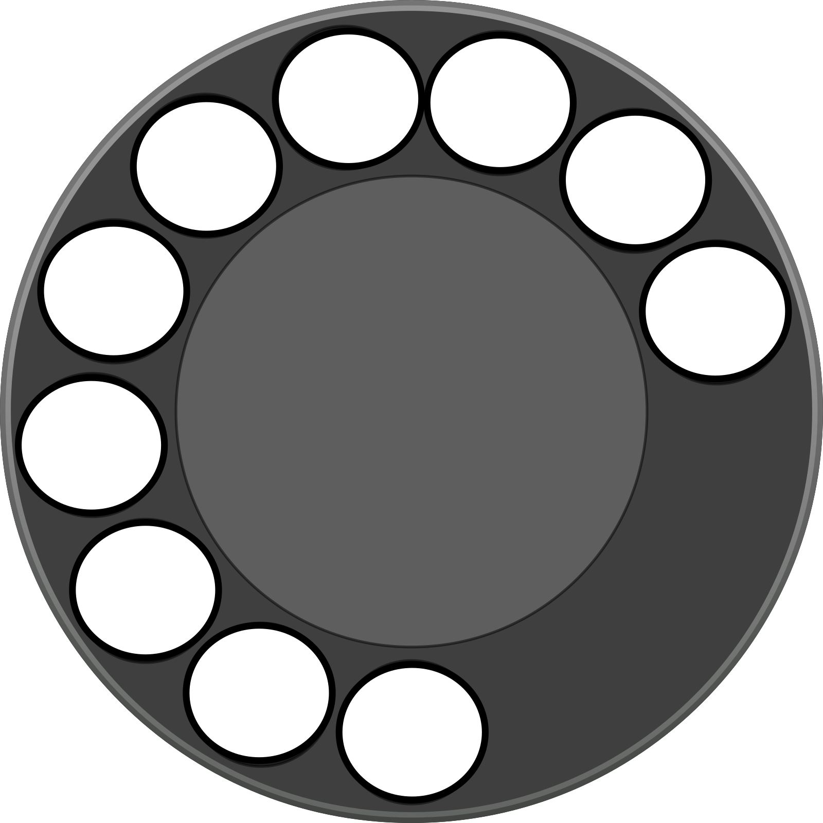Dial Phone Png Clipart (1600x1600), Png Download