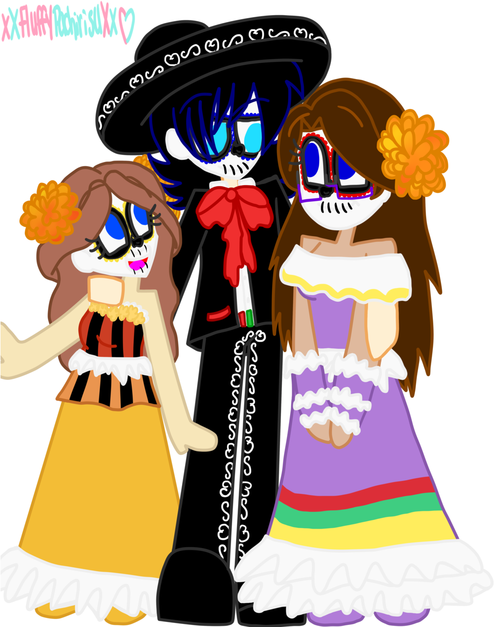 Dia De Los Muertos - Día De Muertos Cartoon Clipart (1024x1229), Png Download
