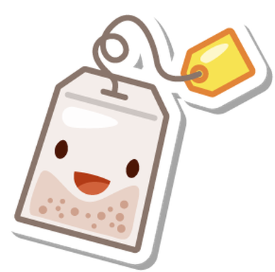 #tea #cute #cartoon #teabag #colorful - Milk Tea Sticker Png Hd Clipart (400x400), Png Download