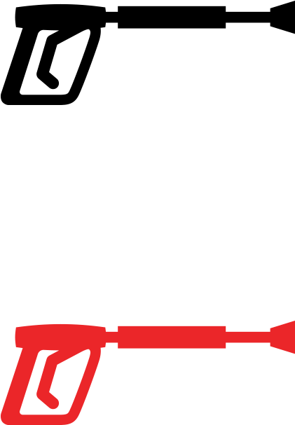 Guns Clipart Pressure Washing, Picture - Clip Art Pressure Wash Gun - Png Download (458x916), Png Download