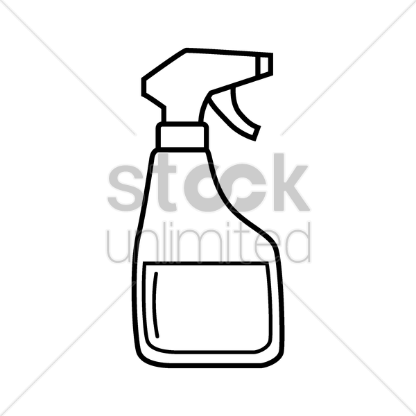 Gun Clipart Pressure Washing - Draw A Spray Bottle Step - Png Download (600x600), Png Download