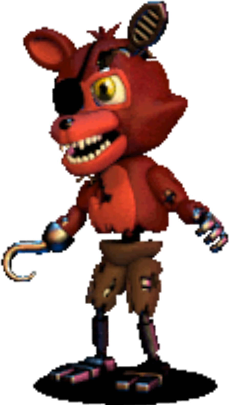 Fnaf World Five Nights At Freddy"s Gif Game Tenor - Fnaf World Old Foxy Clipart (1773x1773), Png Download