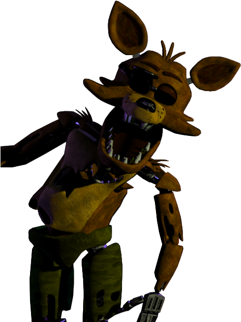 Five Nights At Freddys Fnaf Foxy - Fnaf 1 Golden Foxy Clipart (490x654), Png Download