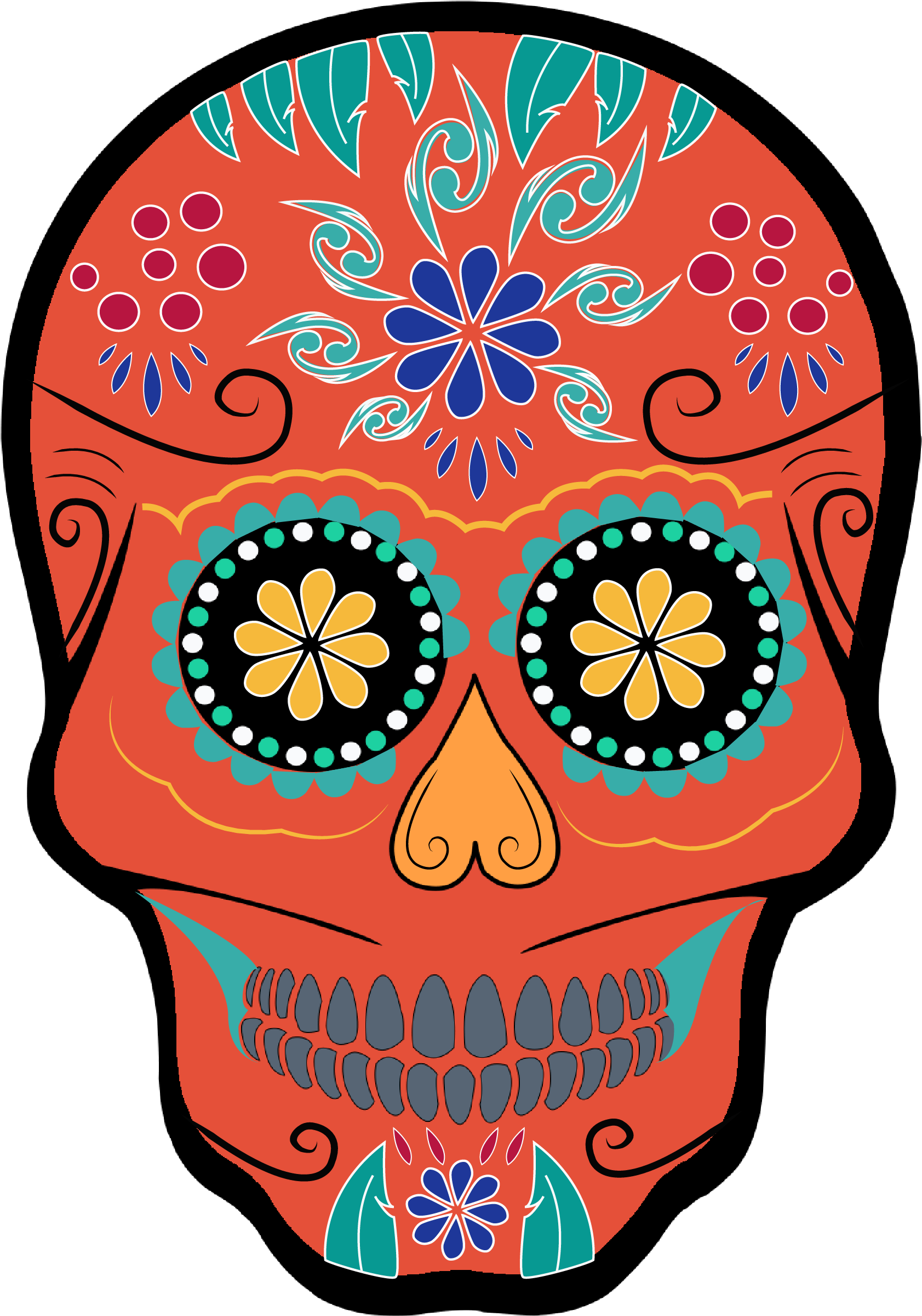 Dayofdead Clipart (2533x2533), Png Download