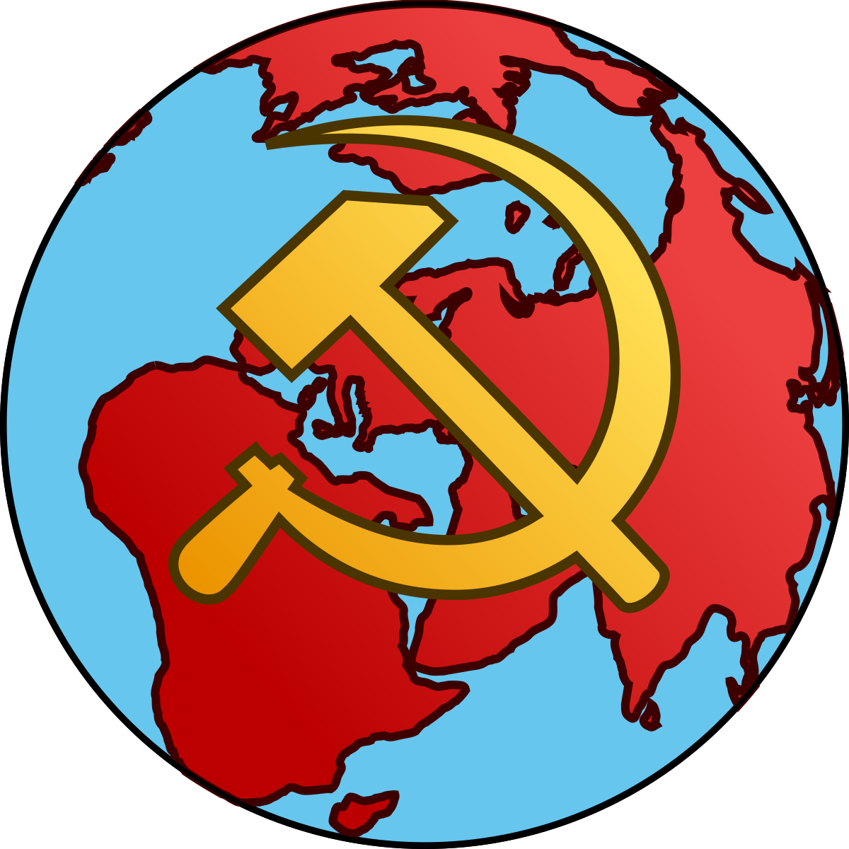 French Hammer And Sickle Clipart (1200x1200), Png Download
