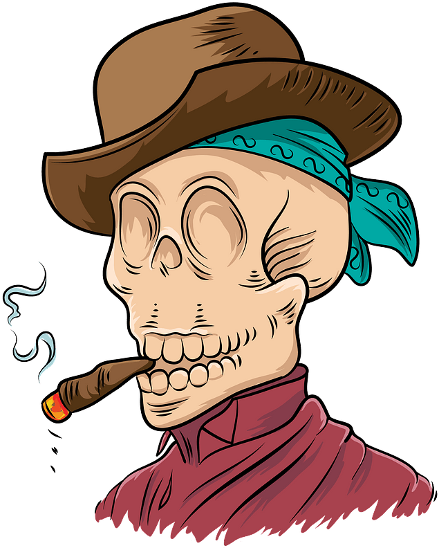 Day Of The Dead Jose Guadalupe Posada Clipart - Cartoon - Png Download (682x800), Png Download