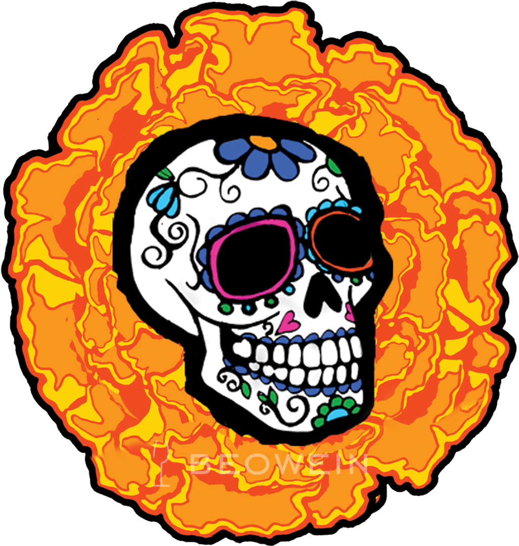 Day Of The Dead Beer Logo Clipart (1080x1080), Png Download