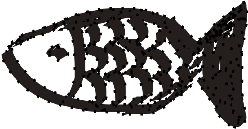 Fish Black Png Clip Arts - Illustration Transparent Png (800x416), Png Download