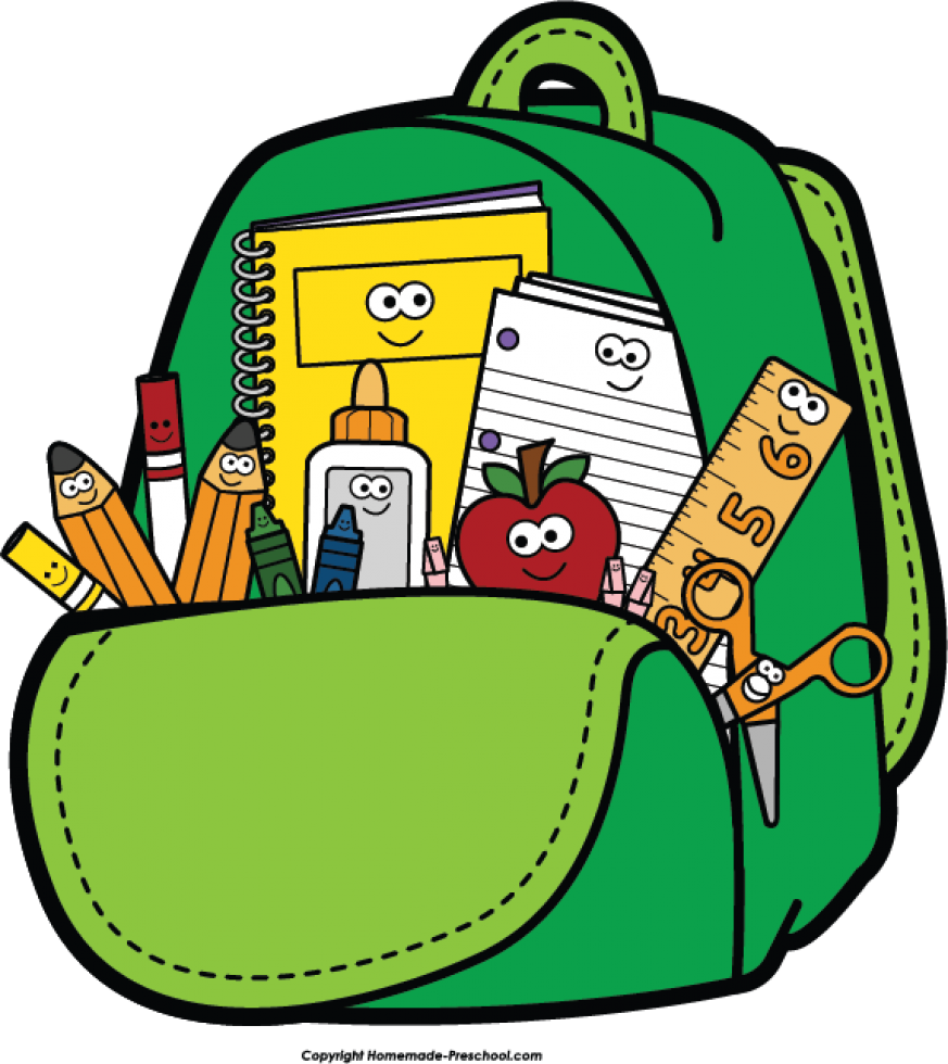 Backpack - Free Backpack Clipart - Png Download (575x645), Png Download