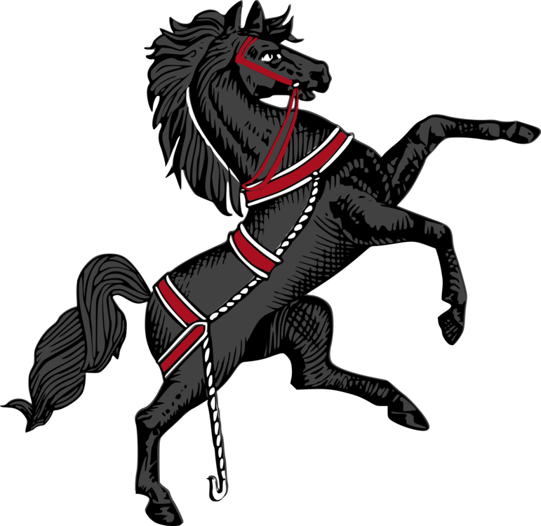 Horse,carnivoran,horse Like Mammal - Pennsylvania Coat Of Arms Horse Clipart (771x750), Png Download