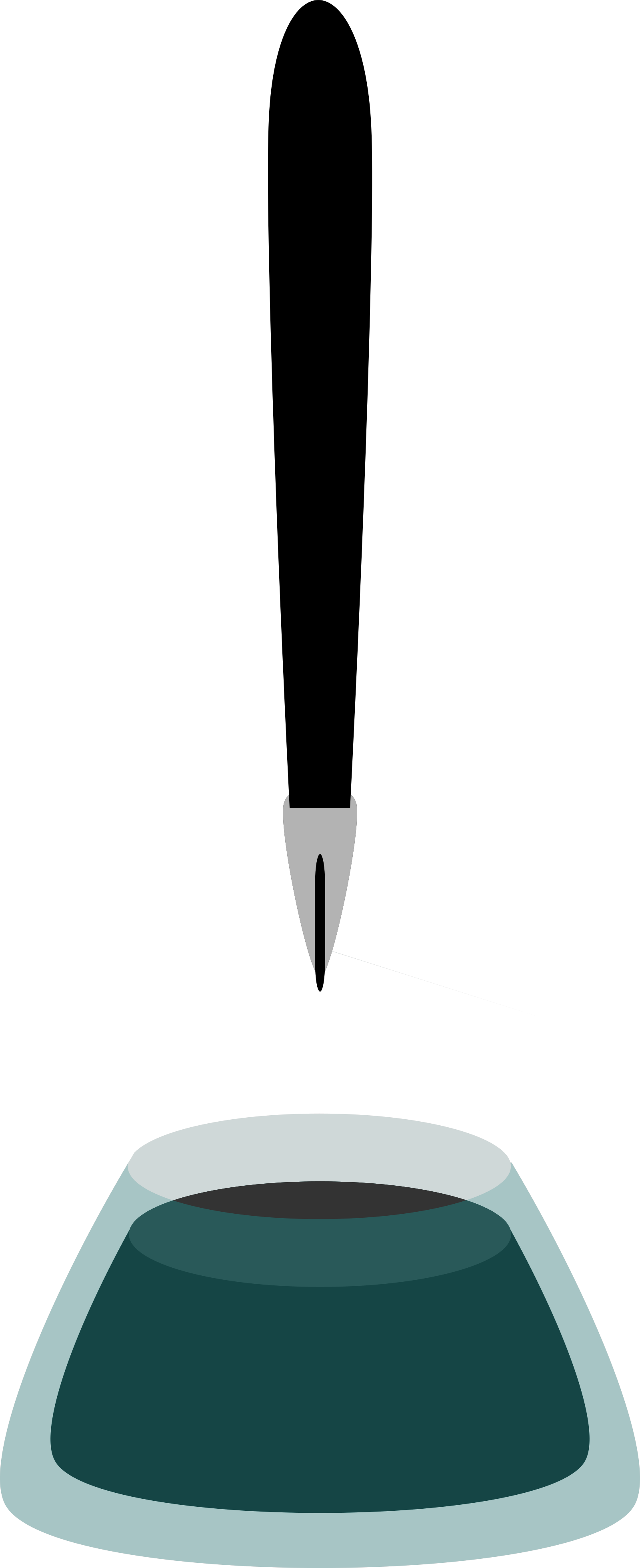 Nouveau Blue Splash Ink Svg Clip Arts - Marking Tools - Png Download (1600x3917), Png Download