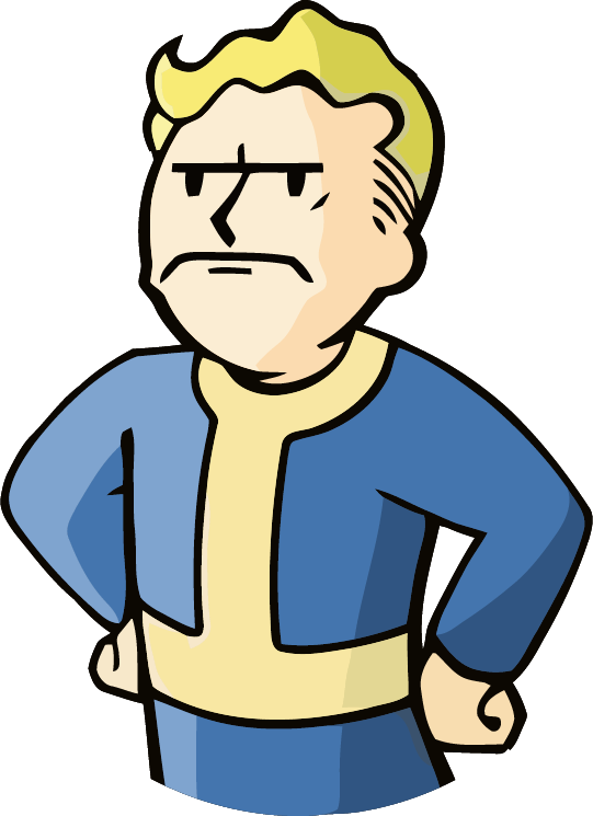 Cartoon People Arguing - Vault Boy Gif Transparent Clipart (541x745), Png Download