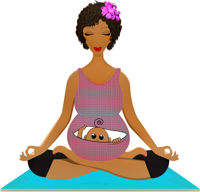 Samadhi Yoga Clipart (1024x933), Png Download