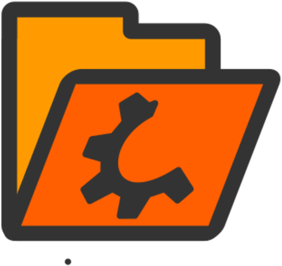 Folder Orange Open - Folder Open Closed Icon Png Clipart (600x600), Png Download